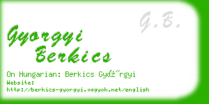 gyorgyi berkics business card